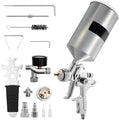 Auto Gun, Touch-Up Sets, with Gravity Feed Clear/Top 1.3/1.7mm Stainless HVLP Gun for Fluid Spray Performance Aluminum High Cup SKYSHALO & Coat Automotive 1000cc Paint, Spray Tip Primer,
