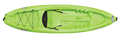 Green Kayak, 10ft Top On Boost Sit 100 Pelican