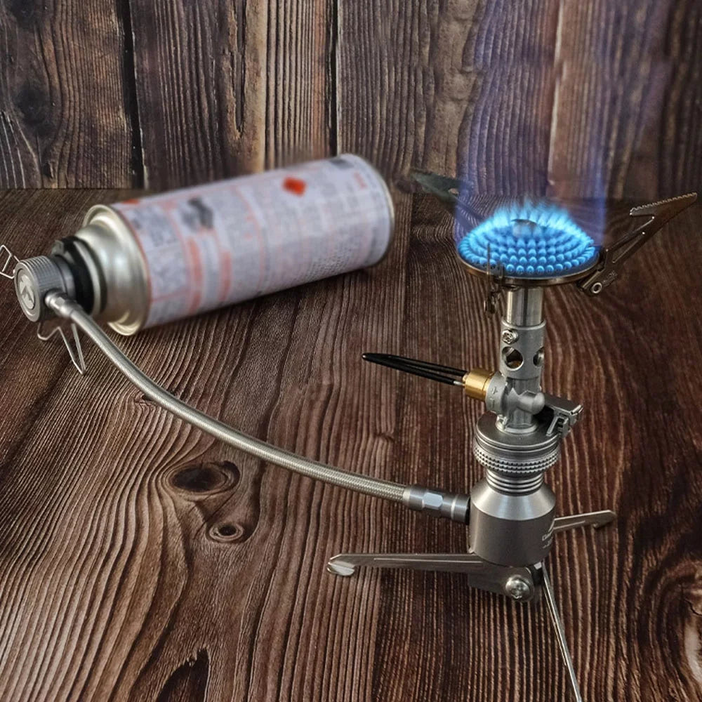 Tripod for Adapter Butanes Camping transportable Connector, CAMPINGMOON Canister Camping Equipment Cooking Stove