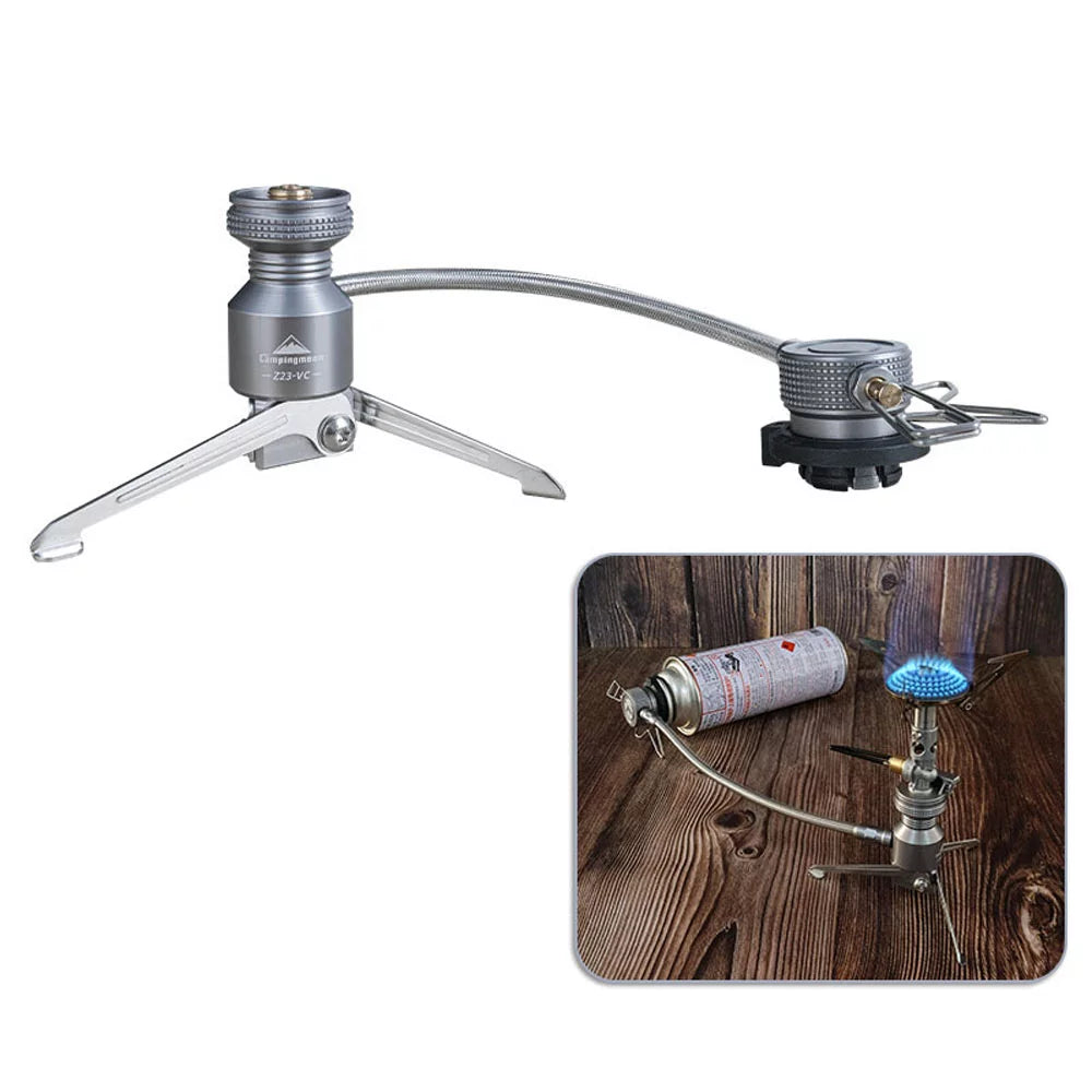 Tripod for Adapter Butanes Camping transportable Connector, CAMPINGMOON Canister Camping Equipment Cooking Stove