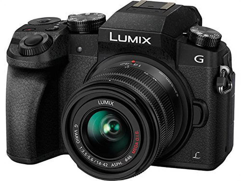 Bundle LUMIX Digital Mirrorless DMC-G7WK PANASONIC Camera G7 Dual Lens 4K
