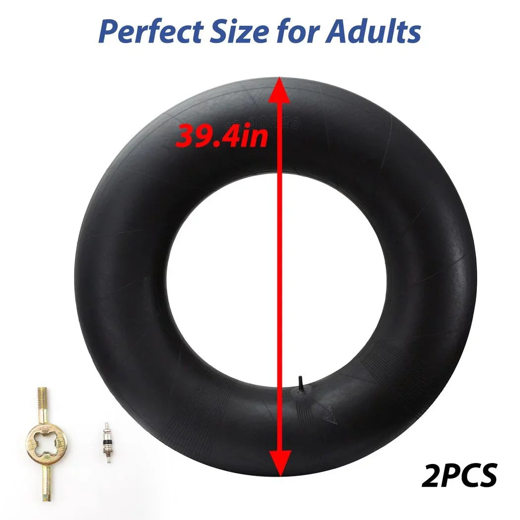 Duty Rubber Sledding, for & Tire Tubes, Large Pool Inner Tubes Snow Heavy Pool Float Inner Snow for Closing 39inch River 2PCS Adults, Rubber Tubes Tubes, Water Tubes Snow