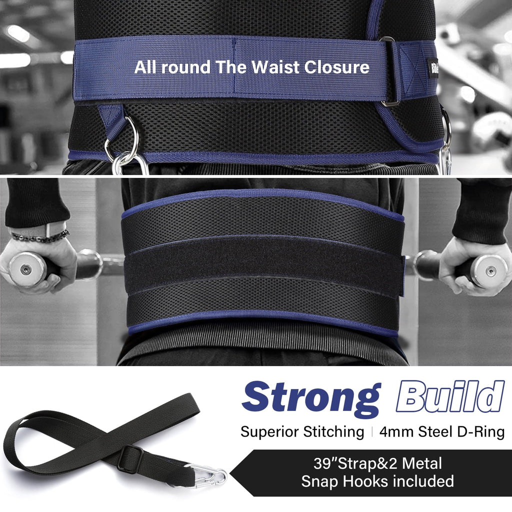 Rings&2 up,with 39 Strap,Weight 43 inch Belt inch lifting Comfort Weightlifting,Weight strap Adjustable,45-Angle Dip Bilbear Dip for Hooks Belt pulls Snap Position for