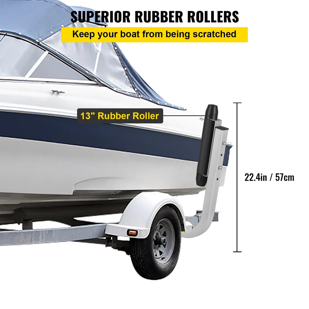 for 2PCS BENTISM Sailboat Guide Guide-on Boat Ski on 22" Trailer Boat Trailer