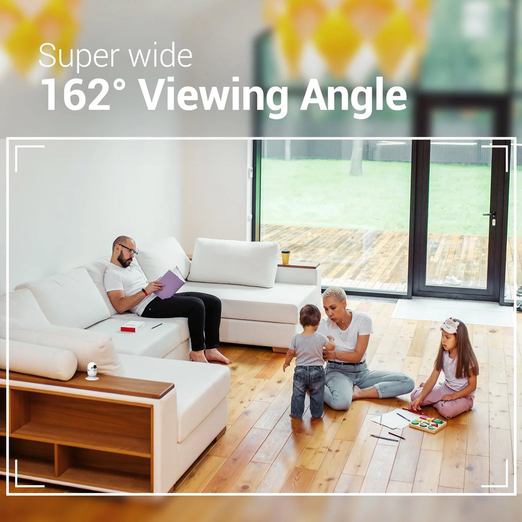 Audio, with Color Storage Security Indoor HD Angle, Motion Night Detection, 162° with Monitor, Camera Vision, Camera Baby Local app, WiFi 2 Way Free Super CapsuleCam Sound & Bosma 1080p Wide Phone Pro