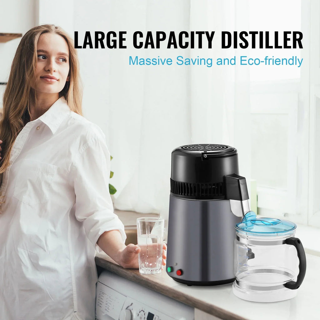 Countertop SKYSHALO Machine Interior Steel Purifier Stainless Water 4L Distiller