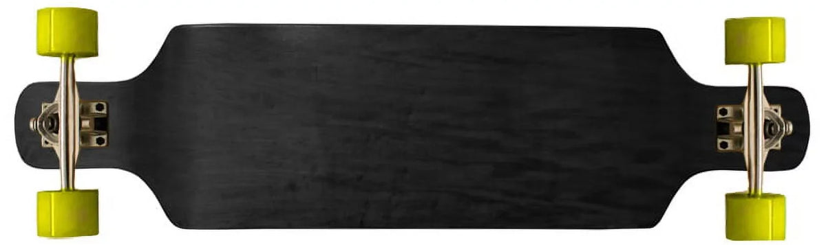 Black Symmetrical Down Drop Complete Concave 76mm Maple Wheels Shape Longboard