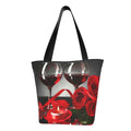 Wine Women'S Hobos Bag Bag Bag,Shoulder Handbags Red Rose Lukts Tote Shopping Large Capacity