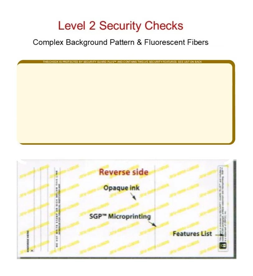 w - PACK with Complex High-Security x Zapco OF Check Background Checks, Features 3-Up 12 Paper, SHEETS Pattern, 8-1/2" Security Organic 11", 100 Microperfed