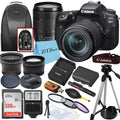 SanDisk Canon Card, 90D 128GB DSLR and Accessory with Tripod EOS Bundle ZeeTech Backpack, Lens, Flash, Memory 18-135mm Camera