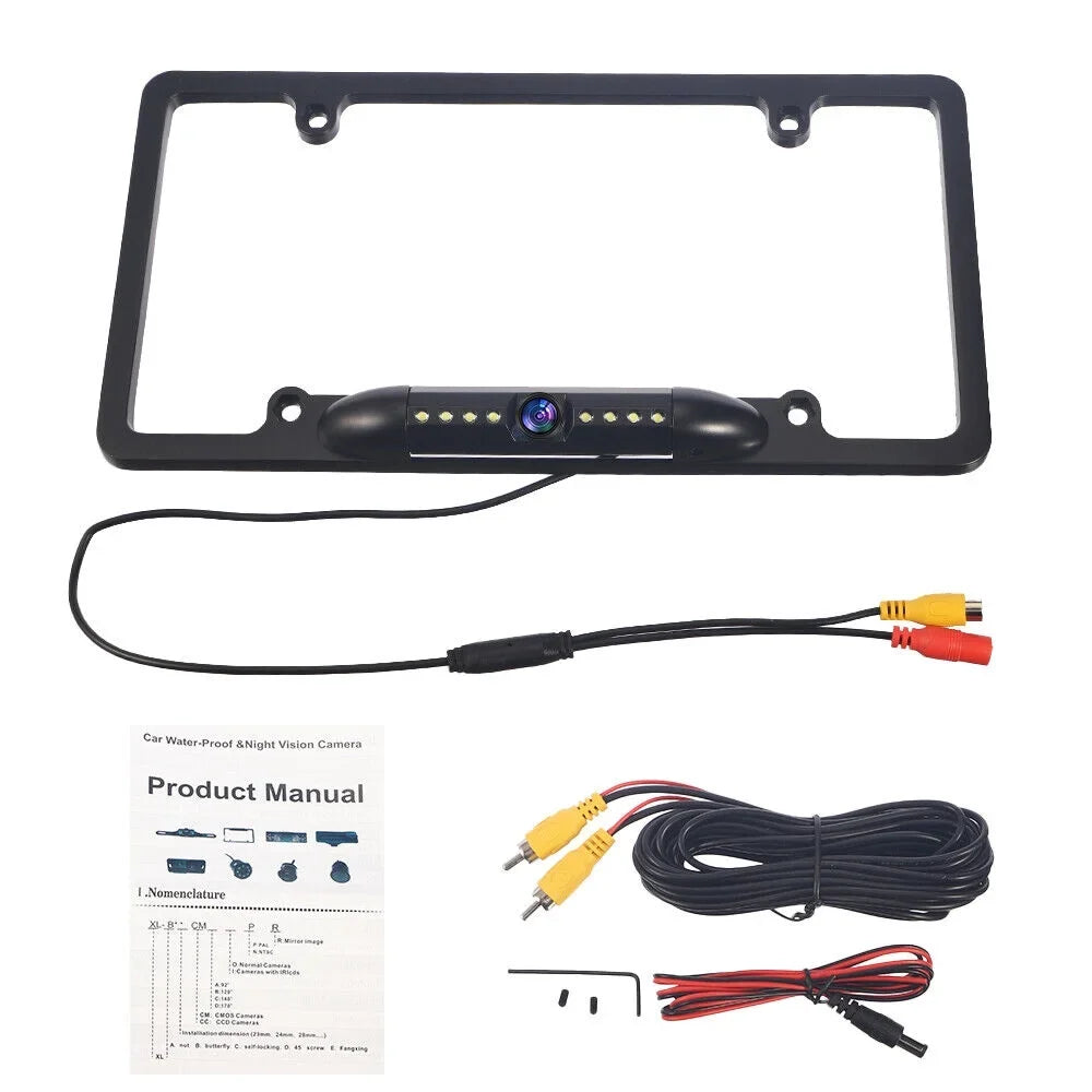 Waterproof Viewing Universal Cars Rear Wired for View American IP68 - - Camera Angle KingFurt Vision Cam Night Backup - 170°