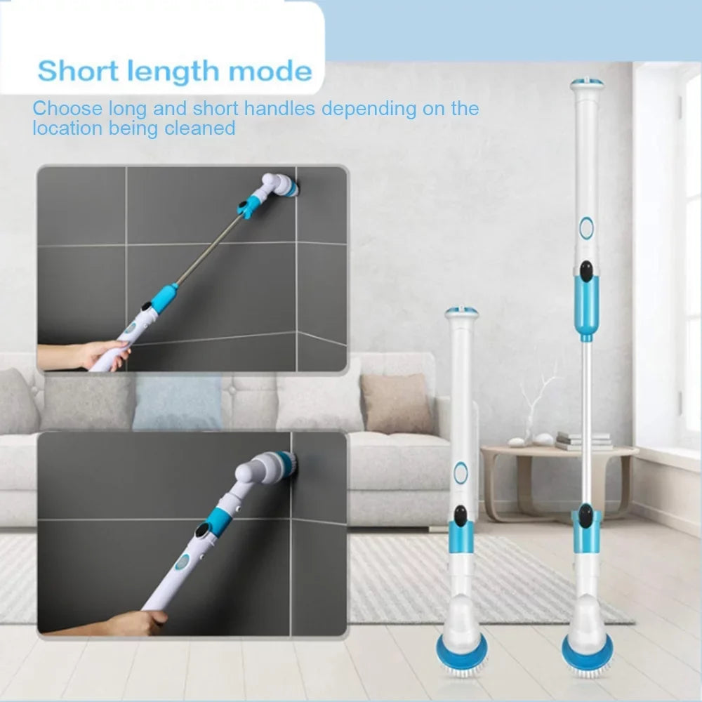 Cleaning Brush Electric Cordless AYMZ Bathroom Scrubber Floor Power Shower Spin for Scrubber