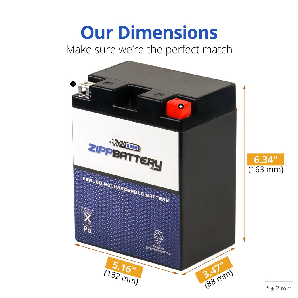 210 Motorcycle Suzuki Battery 750cc Volt,12 CCA) Zipp 1989 (14AHL-BS Battery YTX14AHL-BS Ah, for Gsx-r750 12