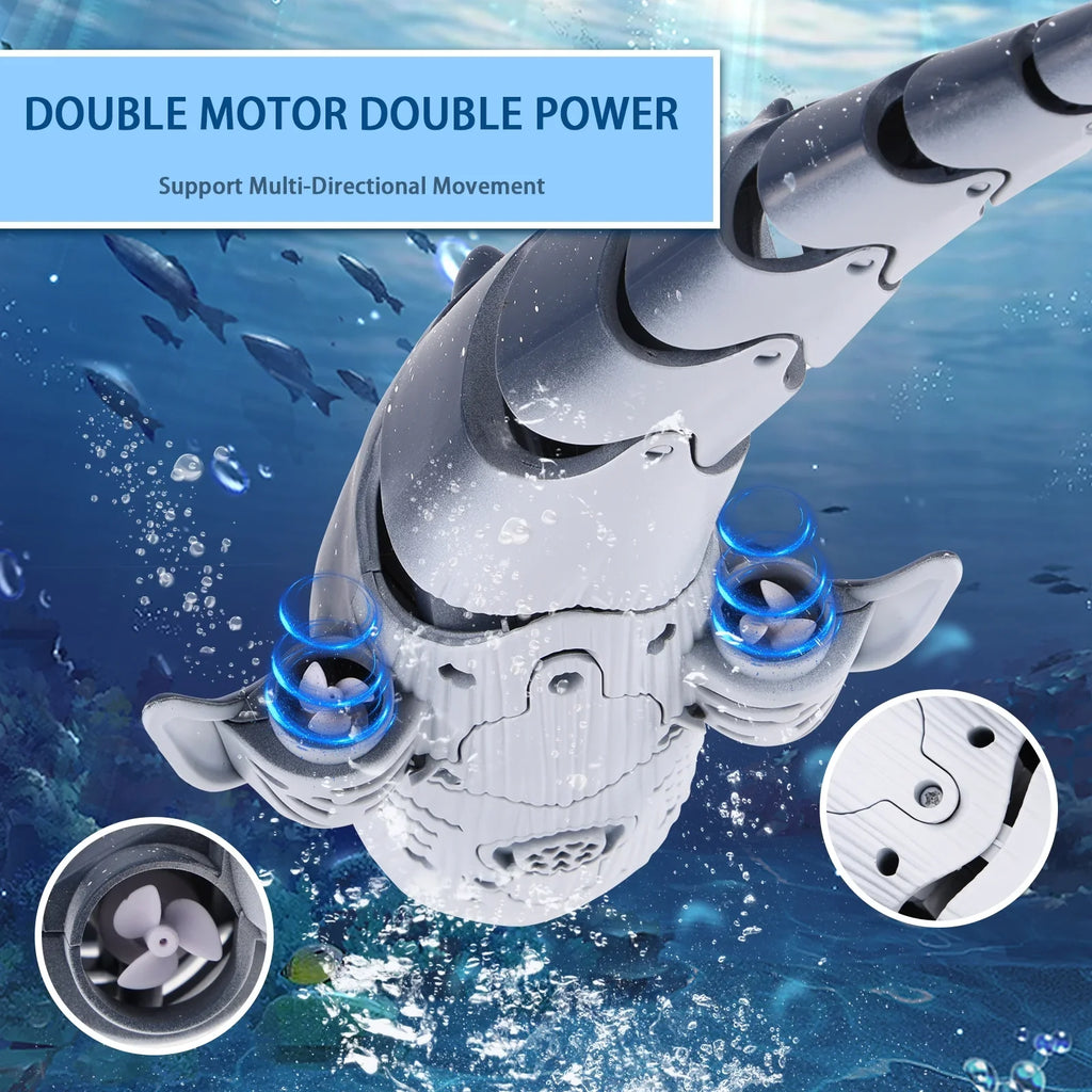 Pool Water Whale RC Boys Class Toys, Shark Pool Kids, for RC Ant Control Spray Girls, Toy for Swimming Boat Diving Boat for Toys Toys, Remote