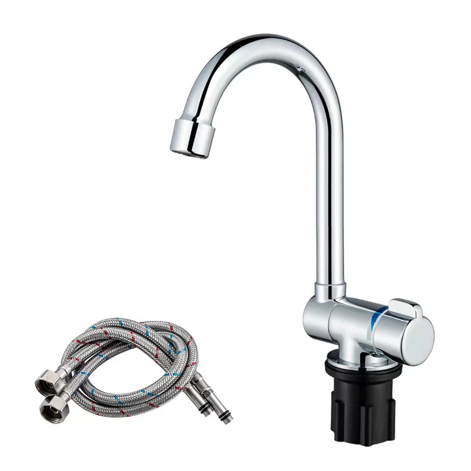 Faucet Hoses Yacht Folding Kitchen Supply Basin with Tap RV Mixer Water Walmeck for Basin
