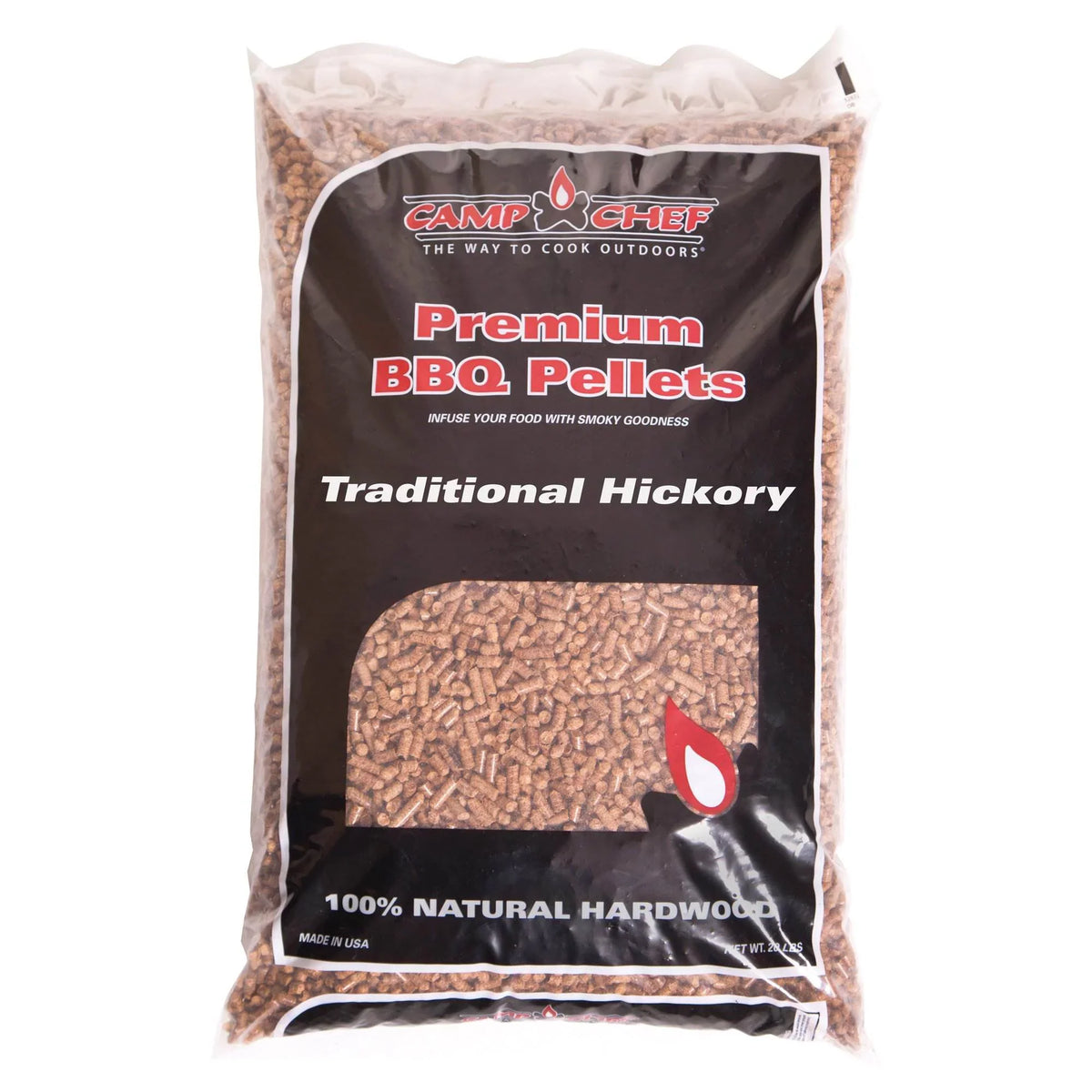 Camp Hardwood Smoker Hickory BBQ lbs Premium Chef 20 (2 Pack) Pellets, Grill