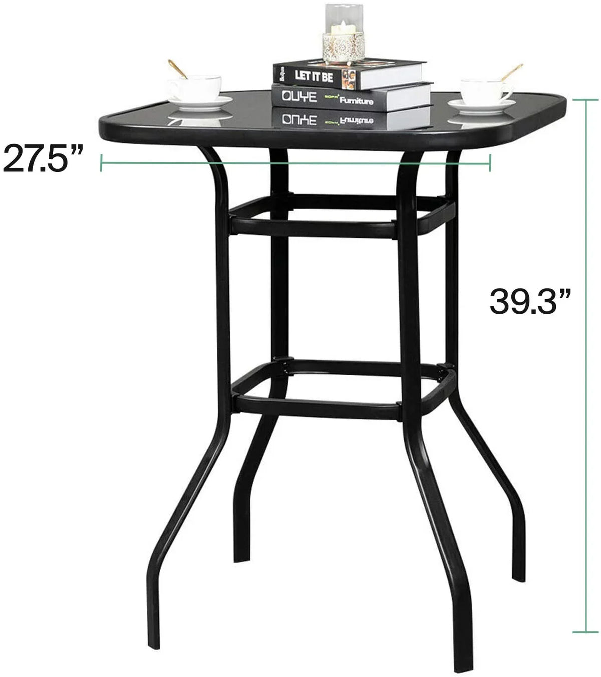 Bar For Use With Solid Aesthetic Design Scarlett Table Glass Indoor