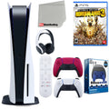 Microfiber Extra Playstation Controller, with (Sony Remote, Headset, Red Media 3 Borderlands Cosmic and Sony Disc Accessory Bundle Starter PS5 Ultimate Kit Version fabric Disc) Cleaning Edition, 5
