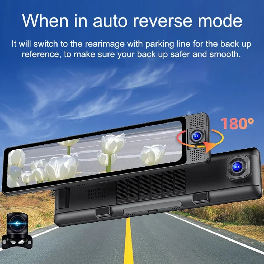 Auto Mirror Dcenta Camcorder, Angle Wide Safety Clear Car Recorder, Rearview Dashcam Camera, Recorder