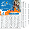 USA Made Filter Pack HVAC Filter Comparable Furnace WICKED Premium Conditioner 14x25x1 & 14x25x1 MPR 1000, 1200 AIR. MERV MPR FPR CLEAN FILTERS Electrostatic by oxygen to 6 AIRX 7 11 Filters oxygen Pleated