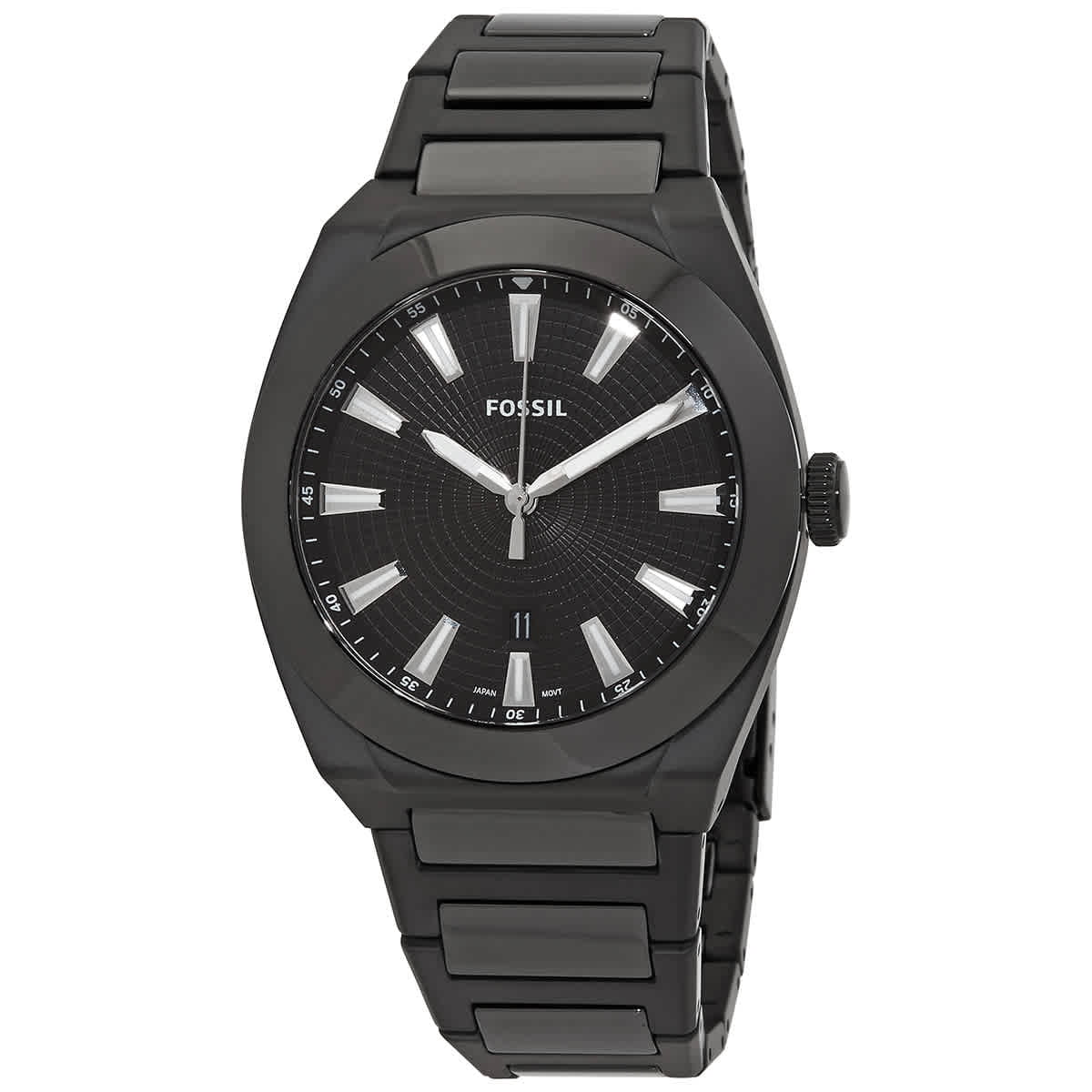 Black Watch Dial Quartz Men's Everett CE5028 Fossil