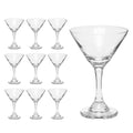 Martini 10, Clear Glasses Events oz. Wedding Cocktails, Classic - Great - 9.25 Pack Party Set Favors, Bulk of Favors, for