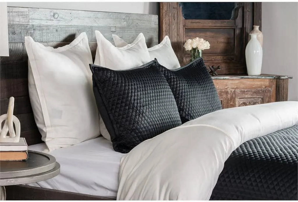 Winthrop Black Euro Home Kosas Sham by 100% Sateen