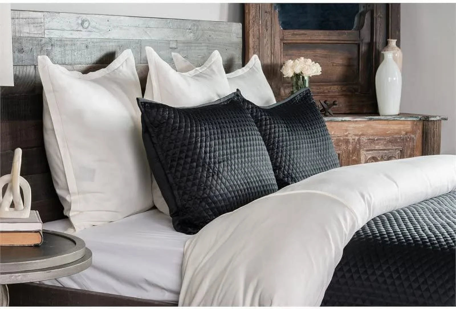 Winthrop Black Euro Home Kosas Sham by 100% Sateen