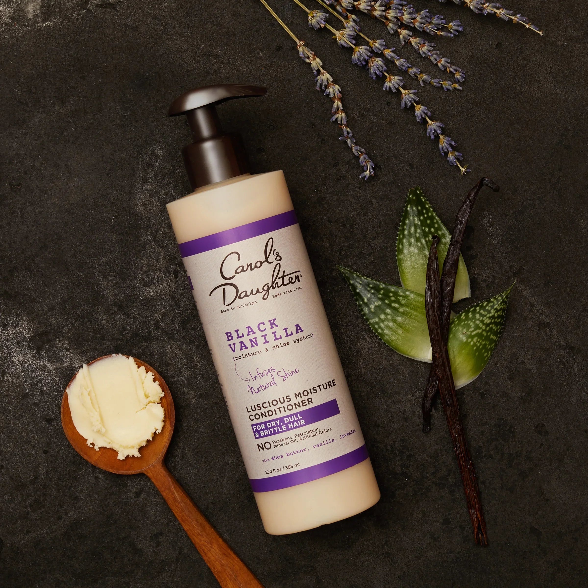 Conditioner Vary) Daughter (Packaging Conditioner May Moisture Hydrating and & Shine Free Shampoo and Sulfate Carol?s Hair Hair Shampoo Dry Hair, Vanilla Black Set Dull and For