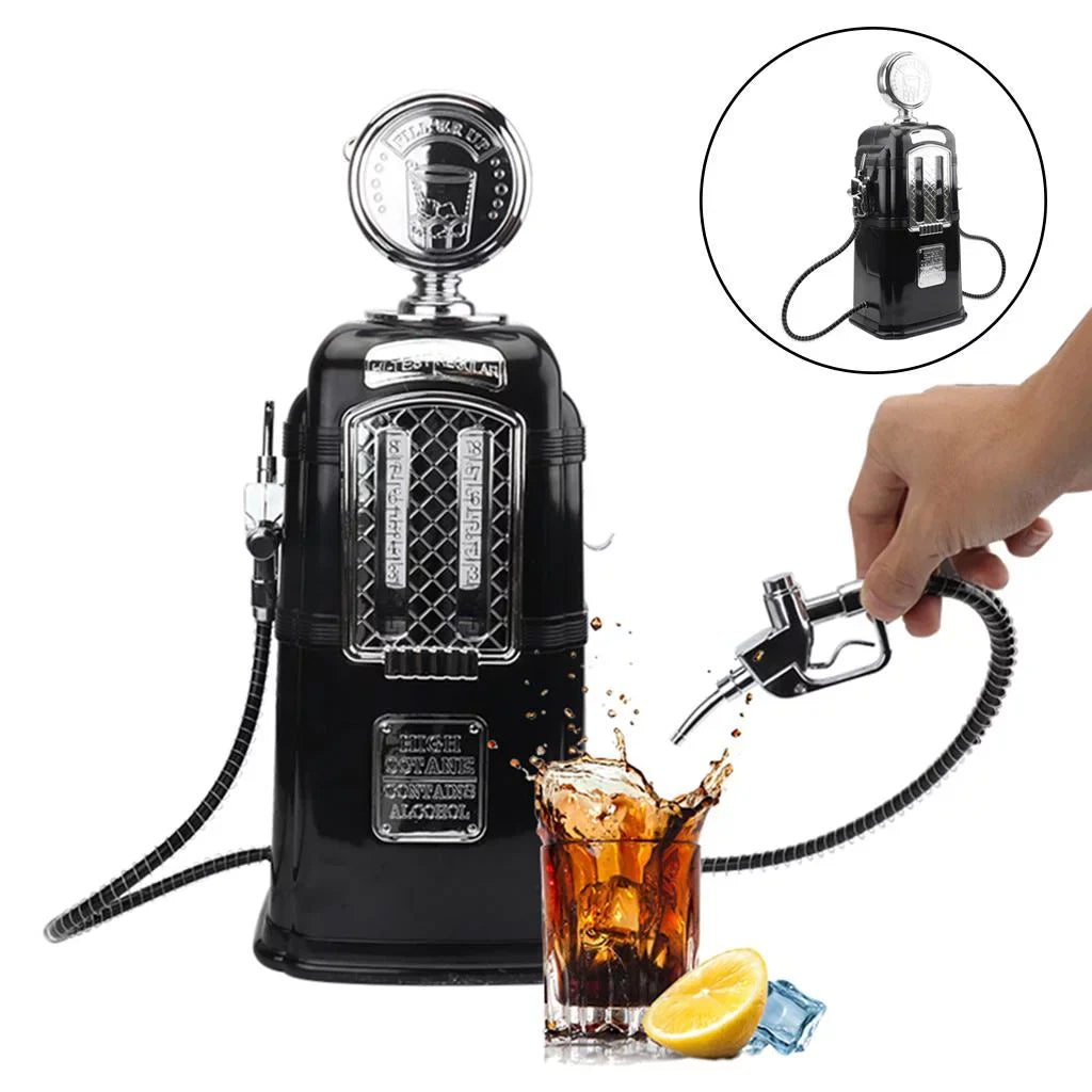 Dual Gas Dispenser Station Pump Gas Dispenser Black Vodka Beverage
