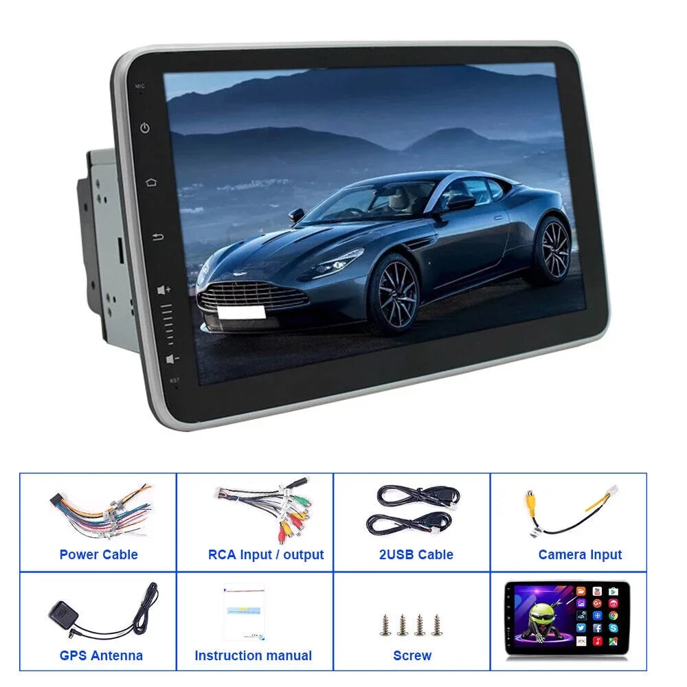 Touch GPS Wifi Paddsun 10 9.1 Inch Din Android On-Board Screen Dual Player Navigation