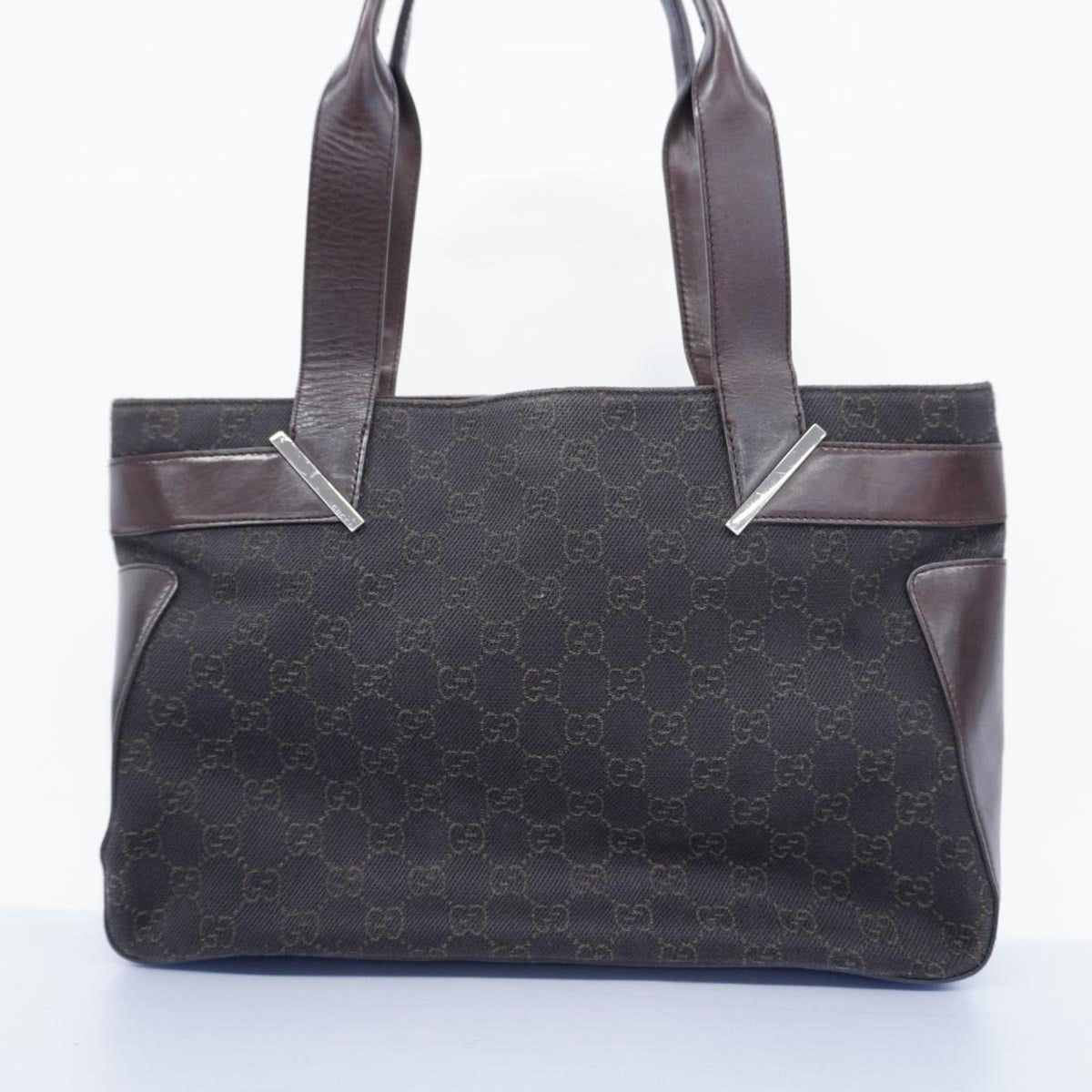 Bag Pre-Owned Denim 73983 Brown Women's Gucci (Good) Tote