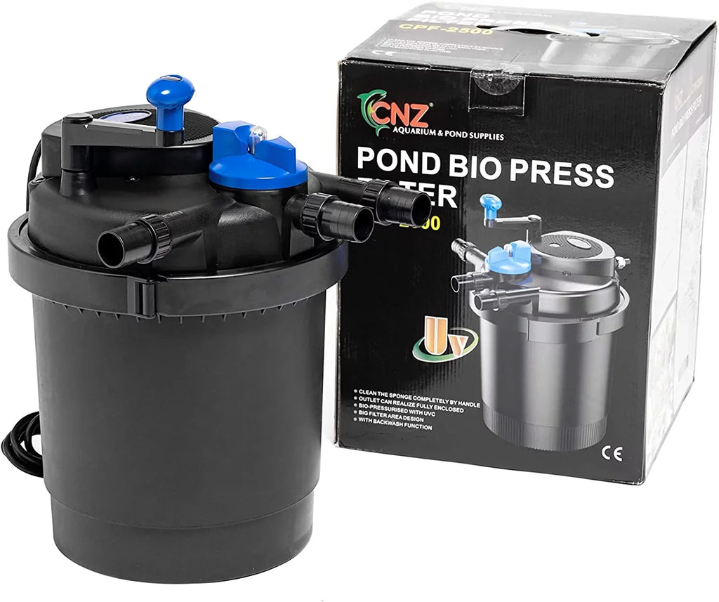 CPF-2500 Bio 13w Up Pressure 1600 Pond gallons with to Filter CNZ Clarifier,