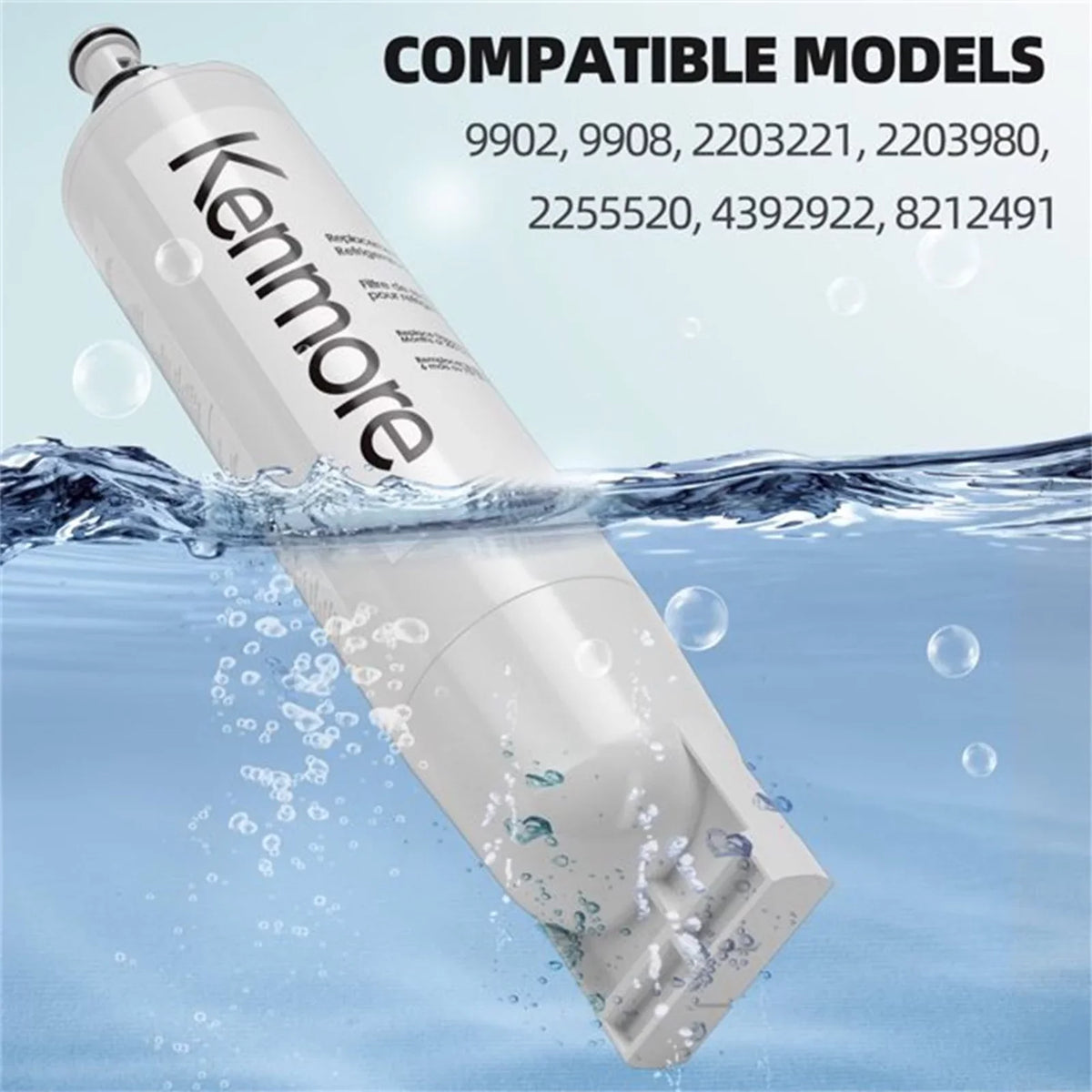 Compatible Refrigerator Replacement 9085 Water 469010, Kenmore Filter with 3Pack 4396508,46-9010, 46-9085