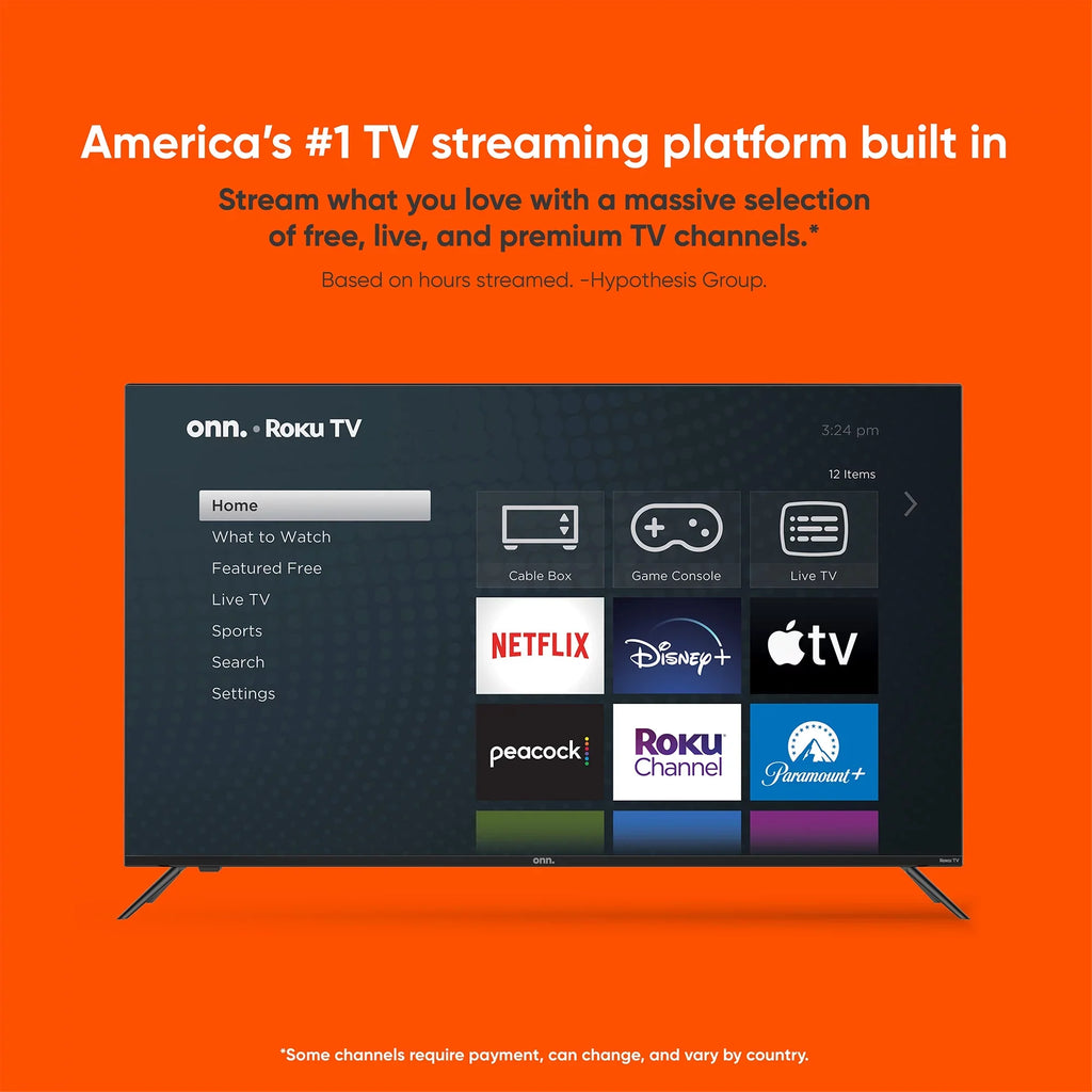 LED (100069992) onn. (1080P) Class Smart 43” Roku TV FHD