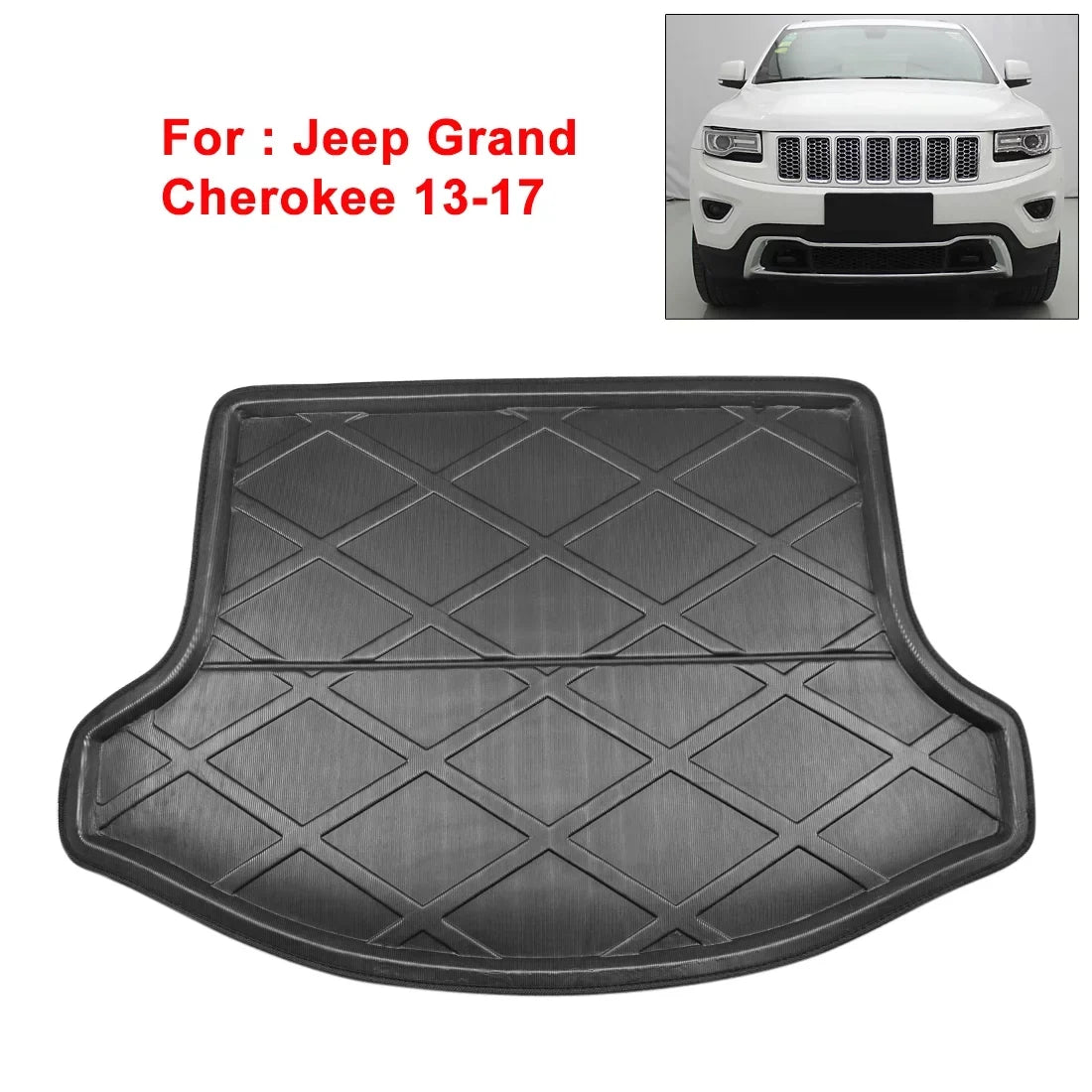 Rear Cherokee 2015 Black 2016 Trunk 2017 for Tray 2014 Liner Grand Mat 2013 Jeep Floor Cargo Boot