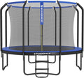 Songmics Trampolina Ø 366 Cm, Trampolina Ogrodowa Dla Dzieci Z Siatką Zabezpieczającą, Drążki O Wysokości 180 Cm, Osłona Krawędzi, Drabinka, Rama Stal