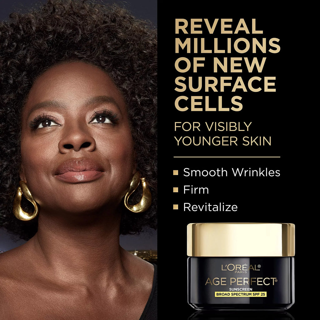 Perfect With And Renewal 1.7Oz Spf Broad Cell Moisturizer Antioxidants, Age Spectrum 25 Sunscreen, E Day L’Oréal Anti-Aging Paris Vitamin
