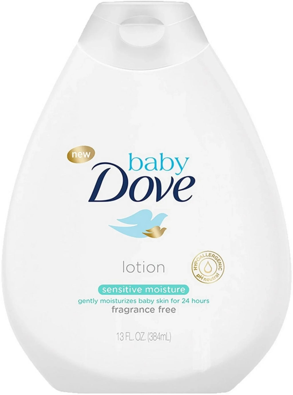 13 count Dove 3 Moisture Baby Free Fragrance Lotion, Sensitive oz,