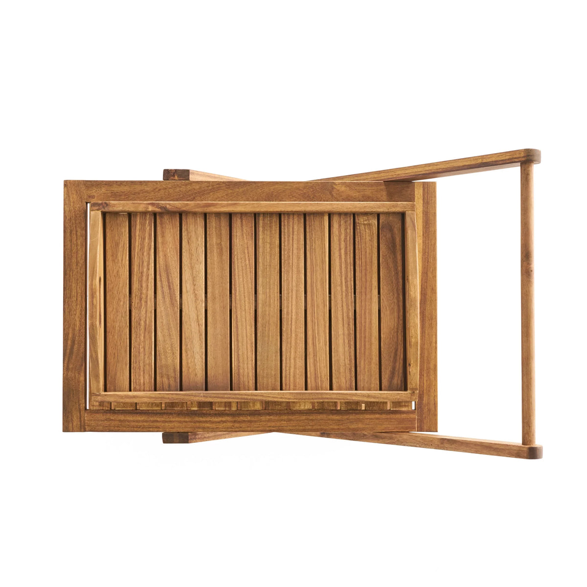 GDF Acacia Kenilworth Cart, Indoor/Outdoor Tiered Studio Bar 2 Wood Natural
