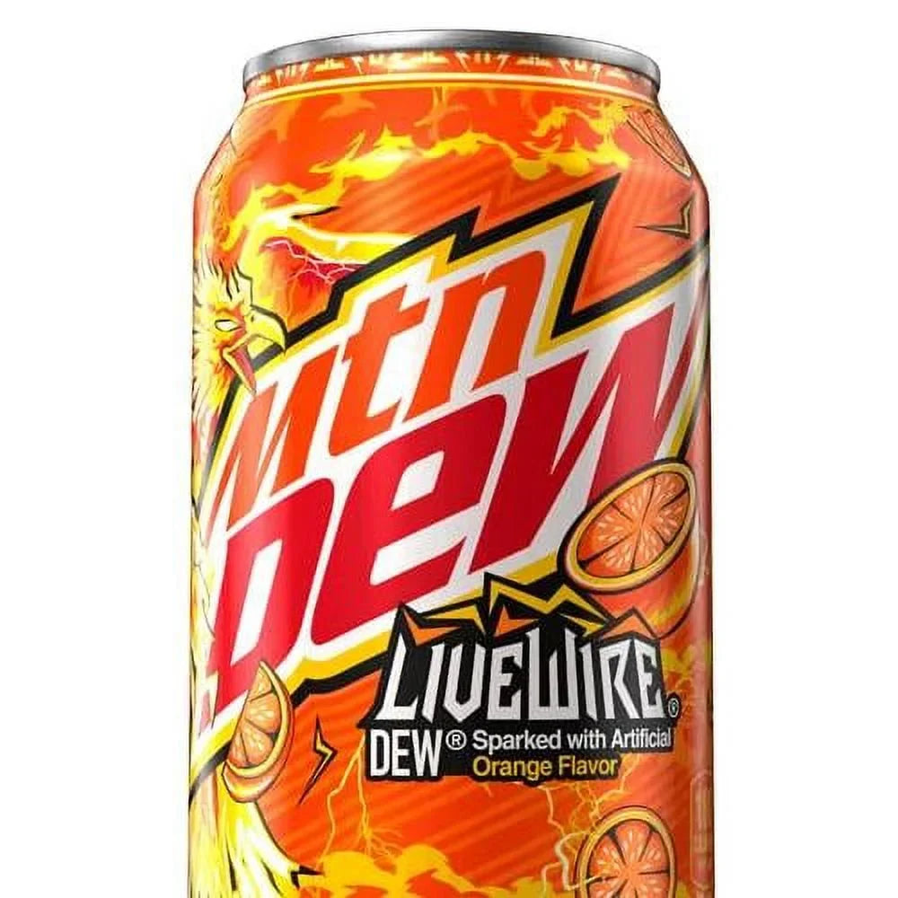Of Oz 12 - Mountain Cans Dew Orange (Livewire ( Cans ed 12 Oz Pack )) ) ( A With Coaster Livewire ) ( 12
