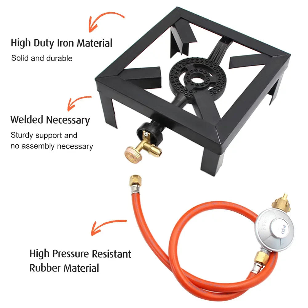 Andoer 8KW Boiling Control Ring Cast Cooker Iron Stove, Fire mobile Gas