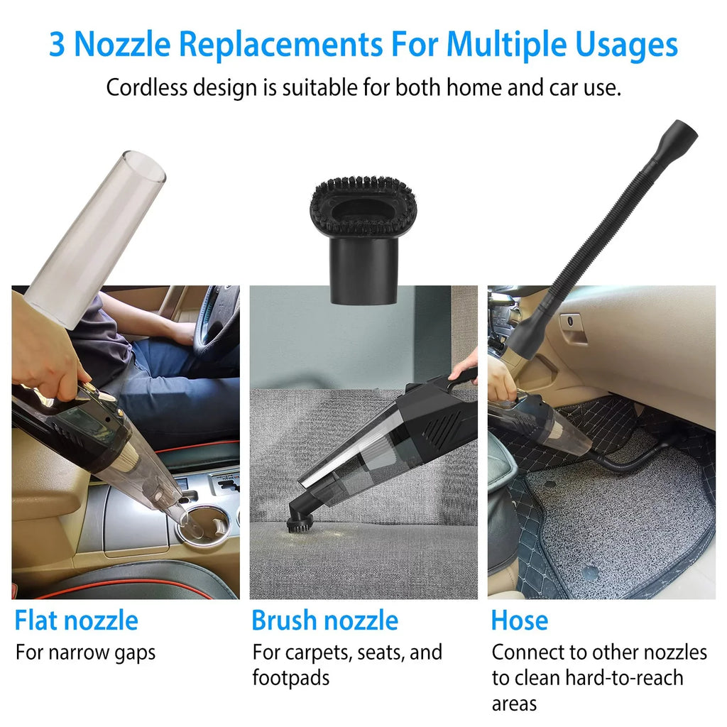 120W Handheld with iMountek Powerful Accessory Cleaner Cleaner, Suction Vacuum Home 8000PA Duster DC 12V Kit Car Vacuum