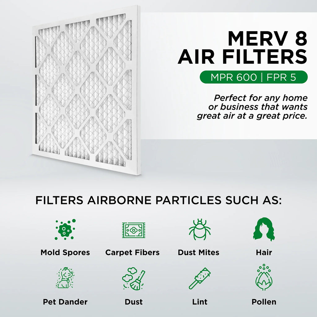 1-3/4 23-3/8 12. 8 of x Pamlico MERV Size: x 23-3/8 Actual atmospheric Filters. AC Case 24x24x2 Furnace Pleated atmospheric
