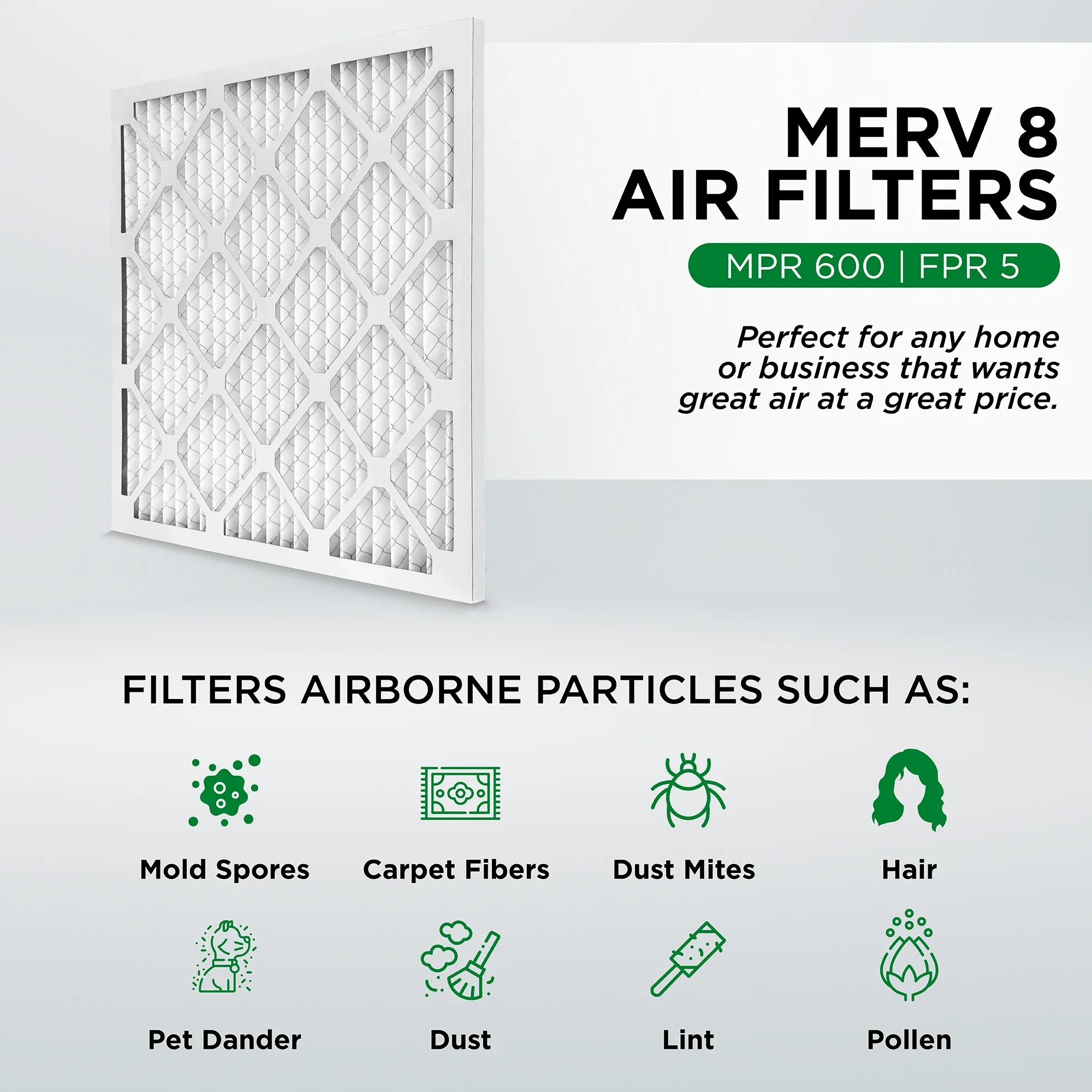 1-3/4 23-3/8 12. 8 of x Pamlico MERV Size: x 23-3/8 Actual atmospheric Filters. AC Case 24x24x2 Furnace Pleated atmospheric