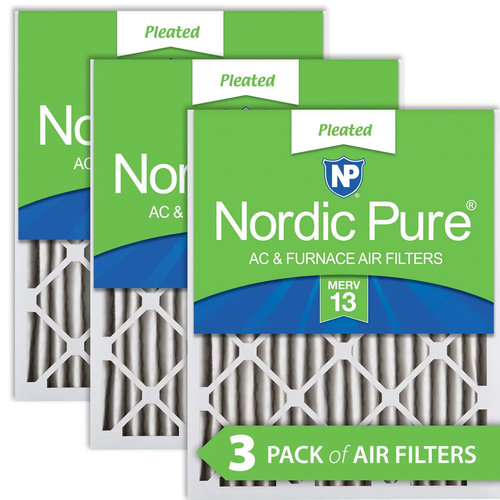 20x20x2 13 Pack MERV Filters Pleated 3 Nordic atmospheric Pure