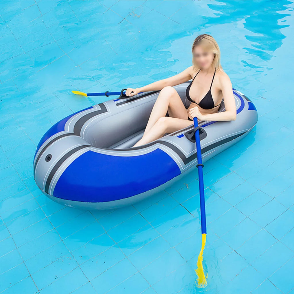 Boat Fishing included) Kayak,Single Fishing self-inflating Boat self-inflating Series,thick not Boat Aibecy 150cm(oars Person Kayak, Water Leisure Travel