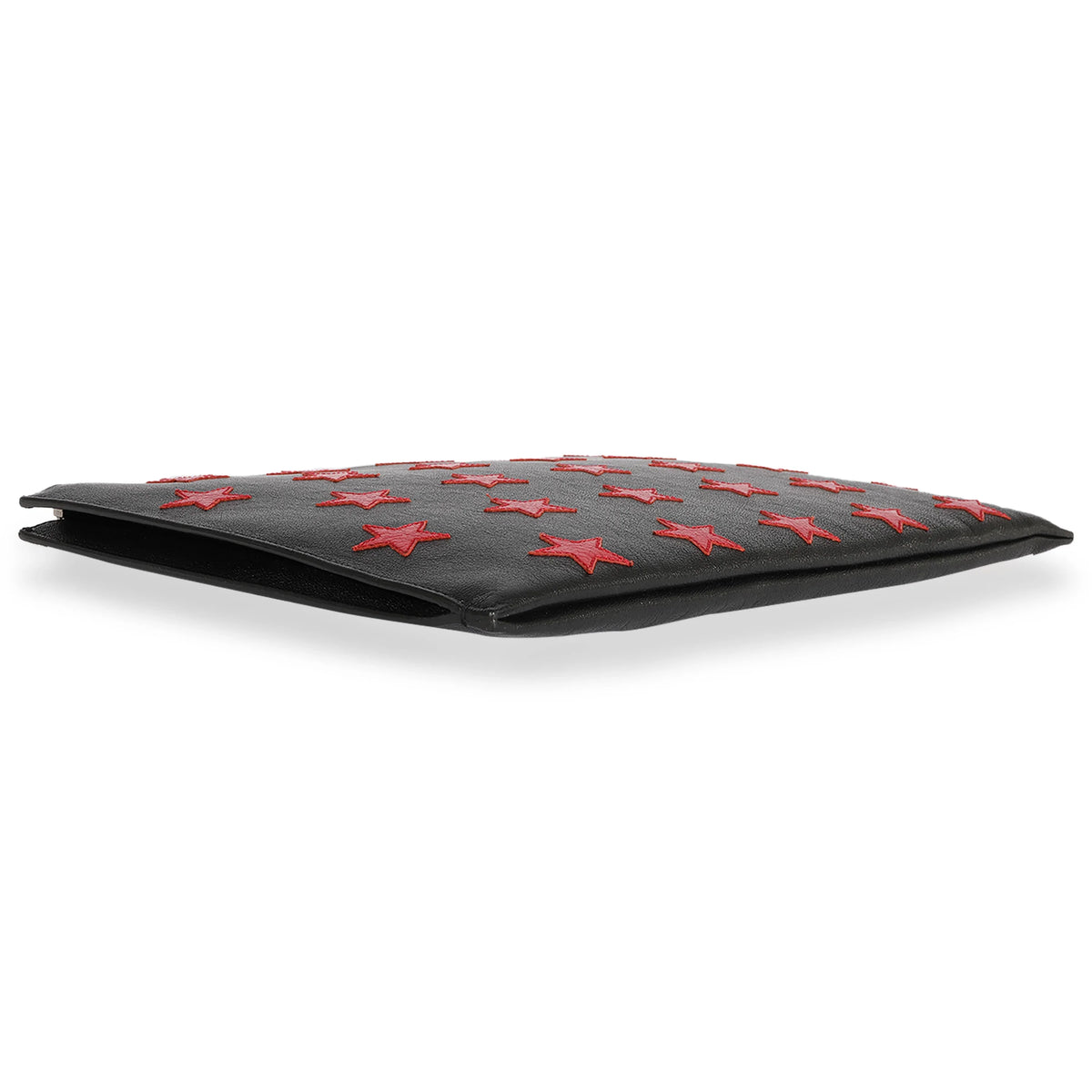 Saint Pre-Owned Leather Red Black Laurent & Star Clutch