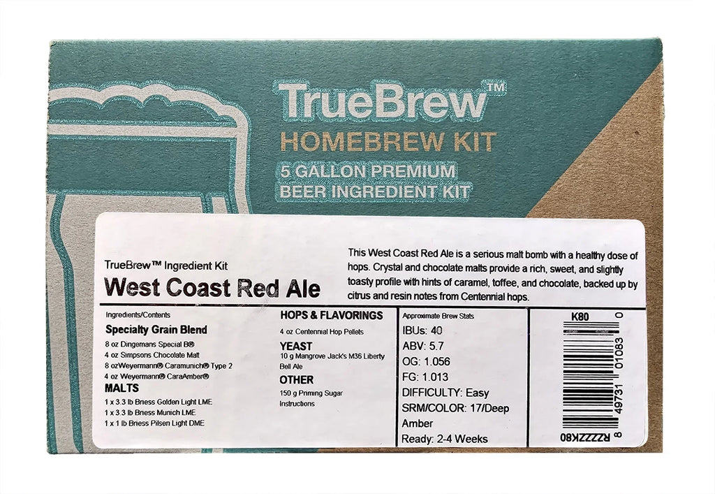 Coast TrueBrew™ Ale Red West Ingredient Kit