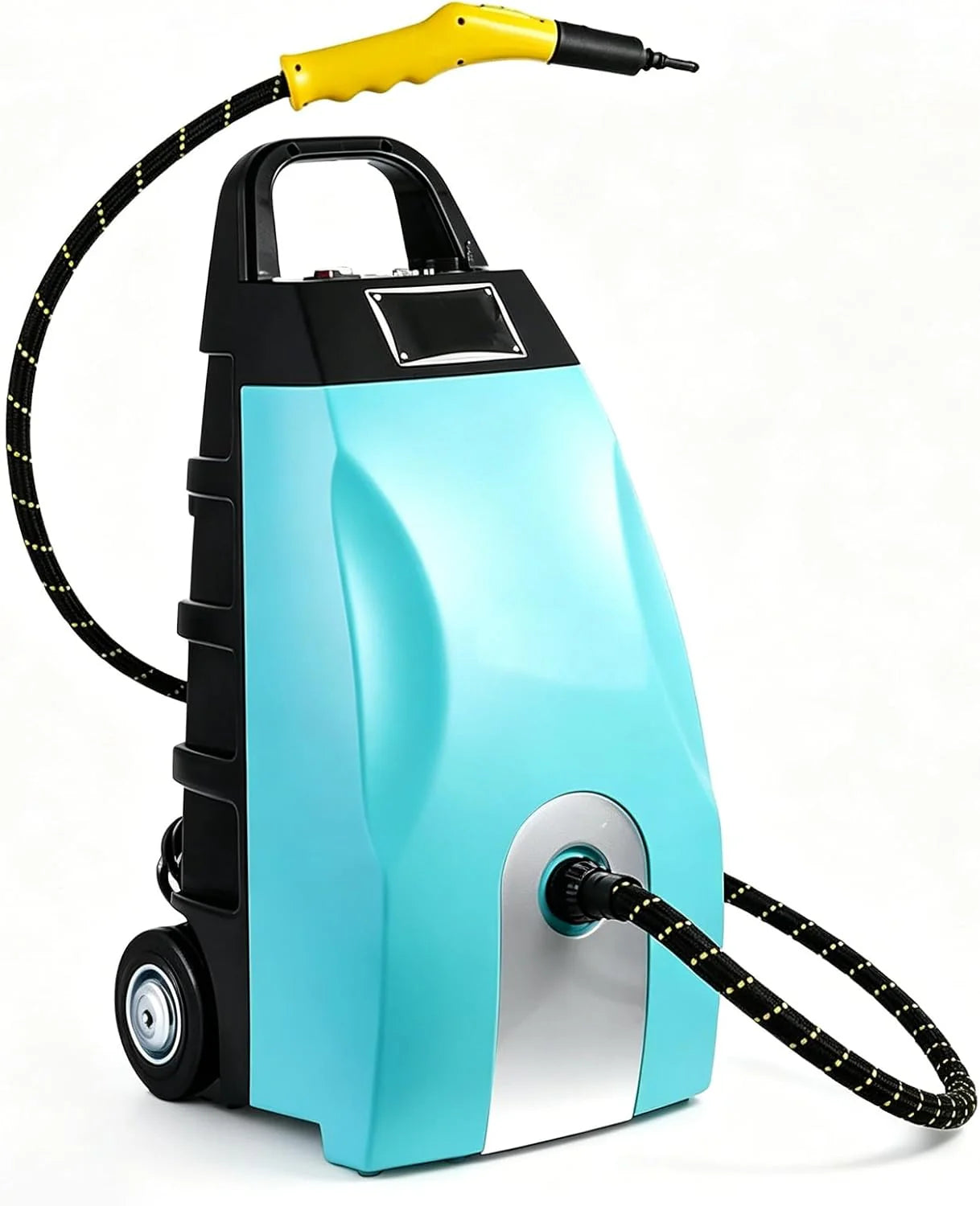 Komercyjny Mop Parowy I Myjka Ciśnieniowa 3000 W Wytrzymałe Urządzenie 6 Akcesoriami Dużym Zbiornikiem 3,5L Potrójną Blokadą Bezpieczeństwa Nagrzewa 2